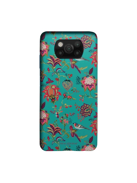 

macmerise Green & Pink Payal Singhal Chidiya Printed Xiaomi Poco X3 Back Case