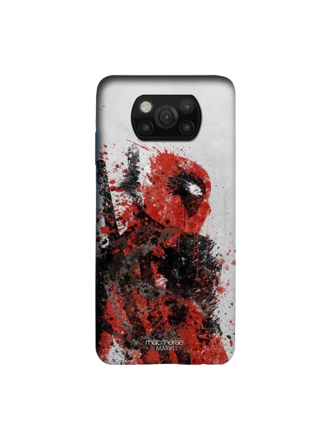 

macmerise Grey & Red Pool Strokes Sleek Xiaomi Poco X3 Back Case