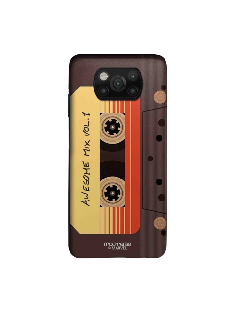 

Macmerise Brown & Yellow Marvel Comics Awesome Mix Tape Xiaomi Poco X3 Back Case