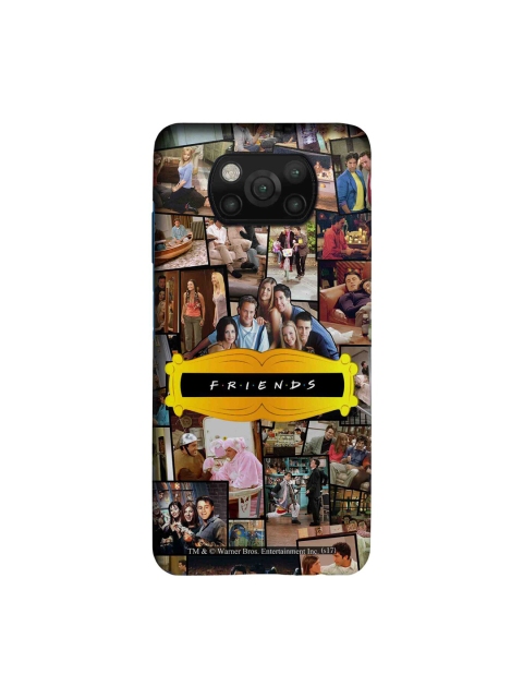 

macmerise Yellow & Black Friends Collage Printed Xiaomi Poco X3 Back Case