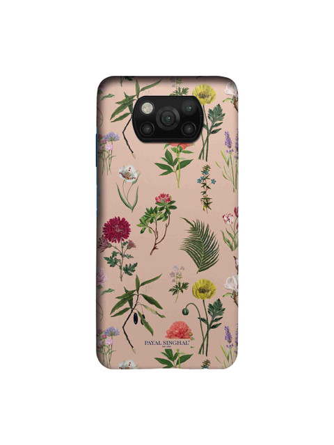 

macmerise Pink & Green Payal Singhal Bageecha Sleek Xiaomi Poco X3 Back Case