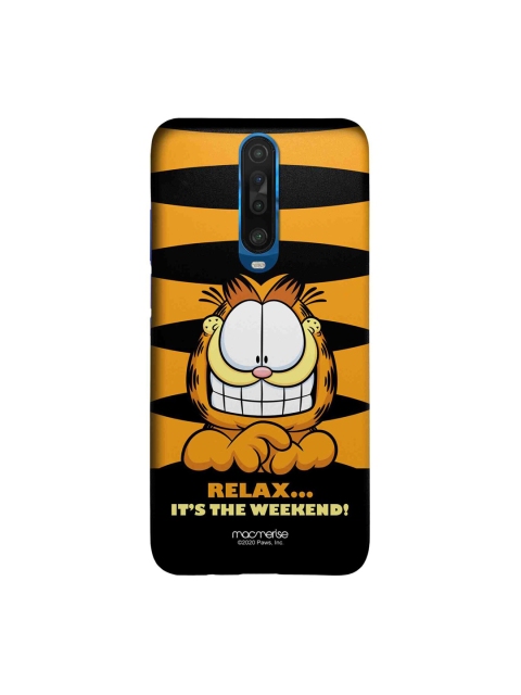 

macmerise Yellow & Black Weekend Garfield Xiaomi Poco X2 Back Cover