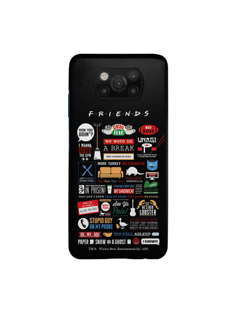 

macmerise Black & Red Friends Infographic Xiaomi Poco X3 Back Cover
