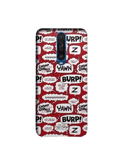 

macmerise Red & White Moods of Garfield Printed Xiaomi Poco X2 Sleek Back Cover