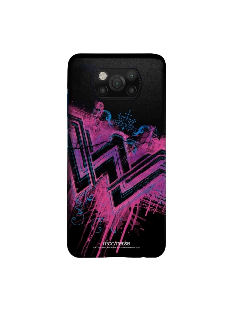 

macmerise Black & Pink Wonder Woman Splatter Xiaomi Poco X3 Sleek Back Case