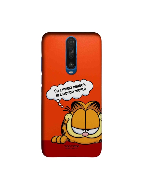 

macmerise Orange & Yellow Friday Garfield Poco X2 Sleek Back Case