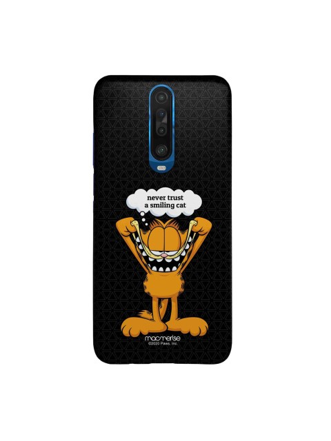 

macmerise Black & Orange Smiling Garfield Printed Xiaomi Poco X2 Back Case