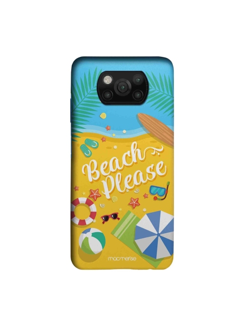 

macmerise Yellow & Blue Beach Please Xiaomi Poco X3 Sleek Mobile Case
