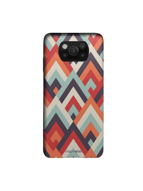 

macmerise Orange & Black Symmetric Chevron Xiaomi Poco X3 Back Cover