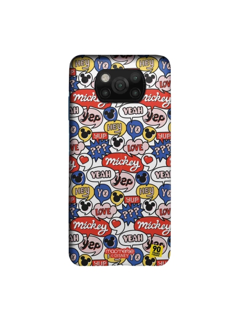 

macmerise White & Blue Mickey Doodle Sleek Xiaomi Poco X3 Back Case