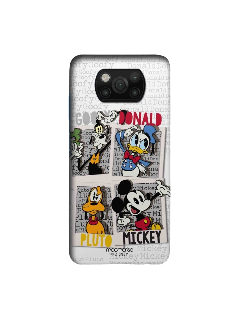 

macmerise Grey & Yellow Disney Dudes Sleek Xiaomi Poco X3 Back Case