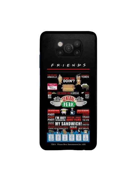 

macmerise Black & Red Friends Favorites Printed Xiaomi Poco X3 Sleek Back Cover