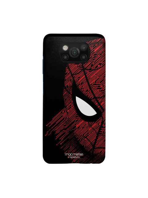 

macmerise Black & Red Sketch Out Spiderman Xiaomi Poco X3 Sleek Back Case