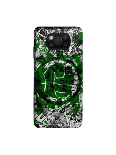 

macmerise Green & Black Splash Out Hulk Xiaomi Poco X3 Back Case