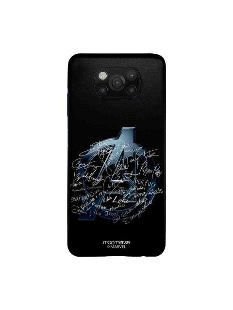 

macmerise Black & White Avengers Nostalgia Printed Xiaomi Poco X3 Back Case