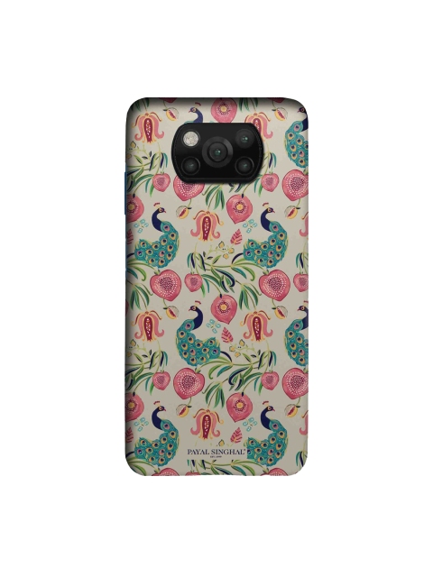 

macmerise Pink & Green Payal Singhal Anaar & Mor Xiaomi Poco X3 Sleek Back Case