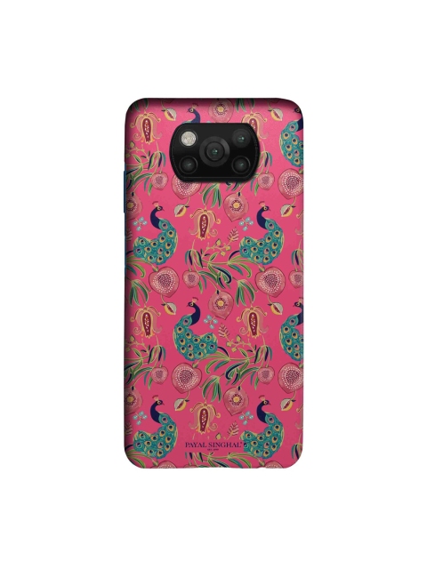 

macmerise Pink & Blue Payal Singhal Anaar and Mor Xiaomi Poco X3 Sleek Back Case