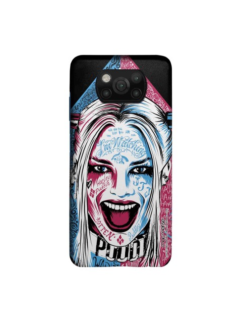 

macmerise White & Pink Wicked Harley Quinn Printed Xiaomi Poco X3 Back Case