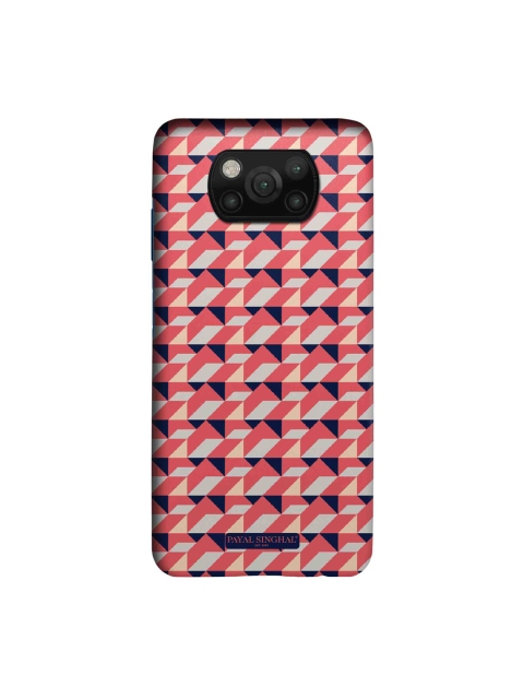 

macmerise Pink & Navy Blue Payal Singhal Geometric Xiaomi Poco X3 Back Cover