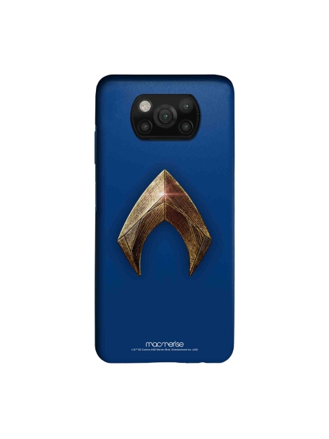 

macmerise Blue & Gold-Toned Logo Aquaman Sleek Xiaomi Poco X3 Back Case
