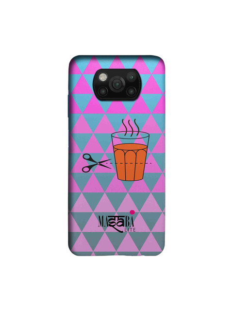 

macmerise Pink & Teal Masaba Cutting Chai Xiaomi Poco X3 Back Cover