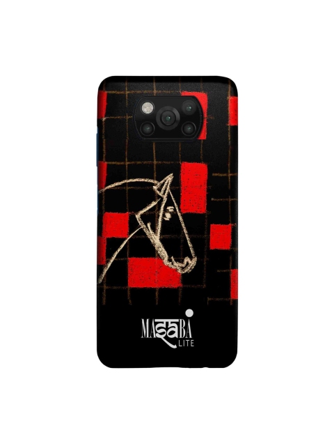 

macmerise Black & Red Masaba Checkered Horse Xiaomi Poco X3 Sleek Mobile Case