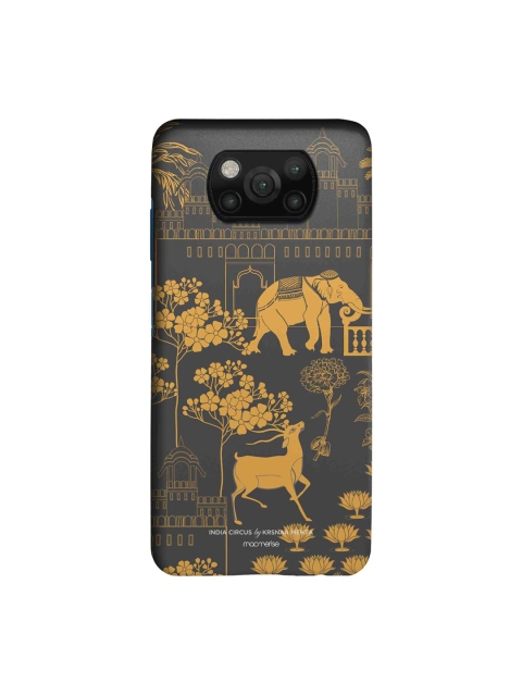 

macmerise Grey & Yellow Regal Spectacle Printed Xiaomi Poco X3 Back Case