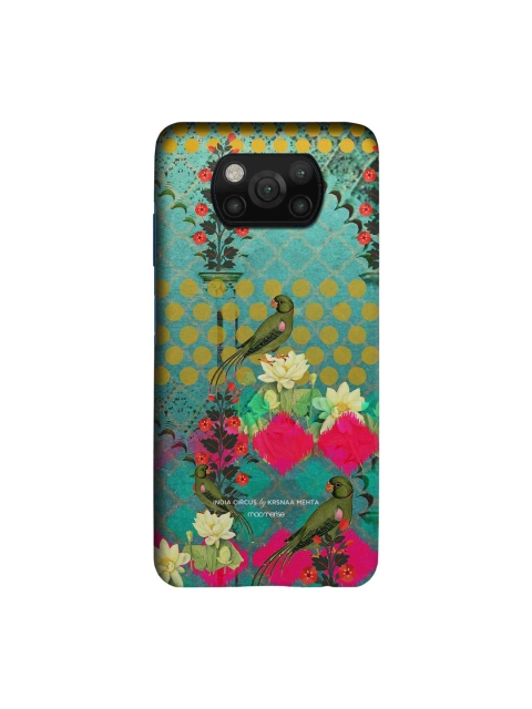 

macmerise Green & Pink Mitthu miya Xiaomi Poco X3 Sleek Back Case