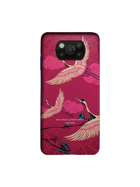 

macmerise Pink & Beige Flying Flamingoes Xiaomi Poco X3 Back Cover