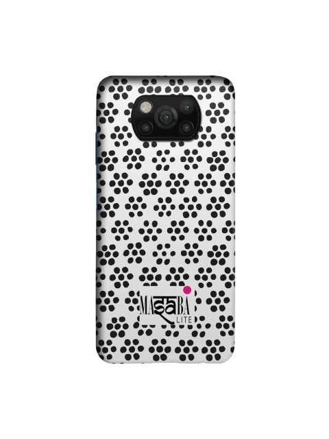 

macmerise Black & White Masaba Boondi Print Xiaomi Poco X3 Sleek Back Case