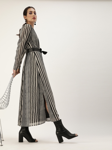 

The Vanca Classic Black and White Animal Print Maxi Dress