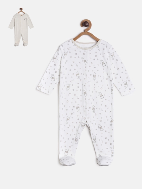 

MINI KLUB Infant Boys Pack of 2 Cotton Sleepsuits, Grey