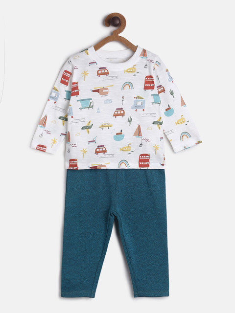 

MINI KLUB Boys Multicoloured Printed T-shirt with Trousers, Multi