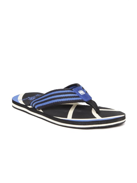 

Woodland ProPlanet Men Black & Blue Flip-Flops