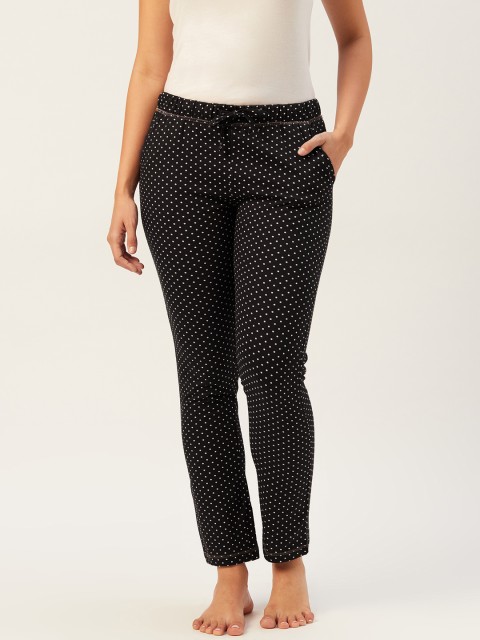 

Sweet Dreams Women Assorted Cotton Polka Dot Print Lounge Pants