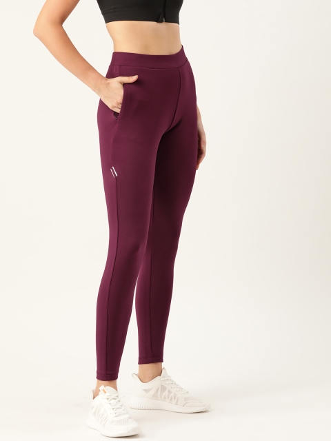 

Sweet Dreams Women Burgundy High-Rise Solid Tights