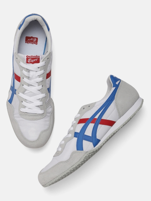 

Onitsuka Tiger Unisex Grey & White Serrano Leather Sneakers
