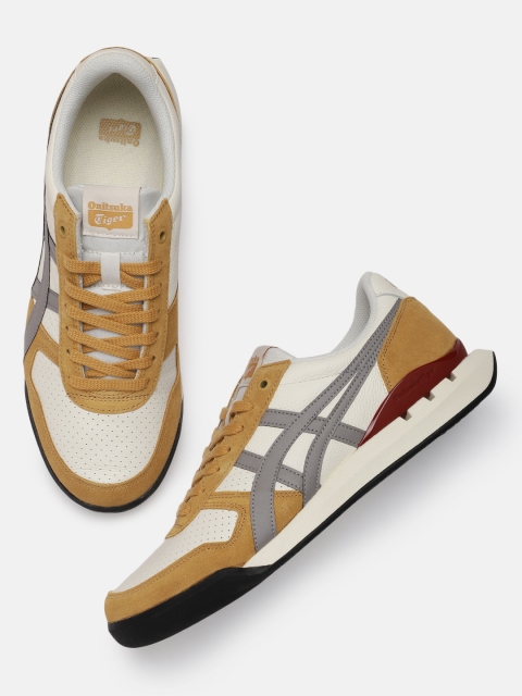 

Onitsuka Tiger Unisex Cream-Coloured & Brown Ultimate 81 EX Leather sneakers