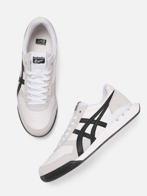 

Onitsuka Tiger Unisex White & Black Ultimate 81 EX Leather Sneakers