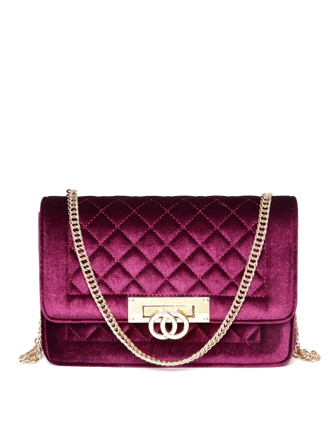 

Lino Perros Burgundy Quilted Sling Bag