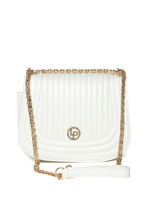 

Lino Perros White Quilted Sling Bag