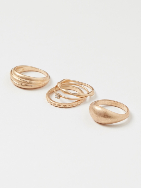 

H&M Women Gold-Toned 5-Pack Rings