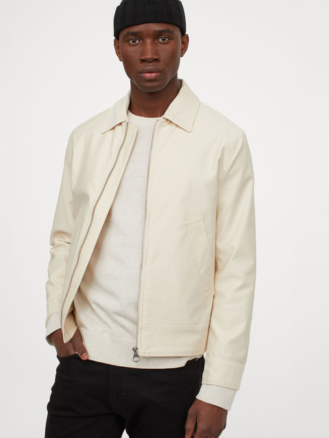 

H&M Men White Shirt Jacket