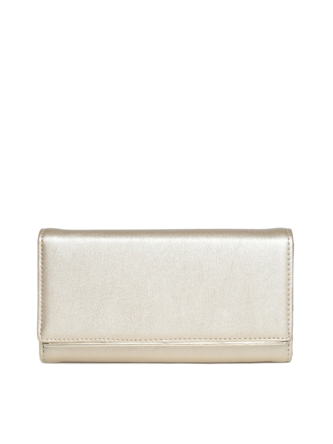 

Lino Perros Women Gold-Toned Textured Wallet
