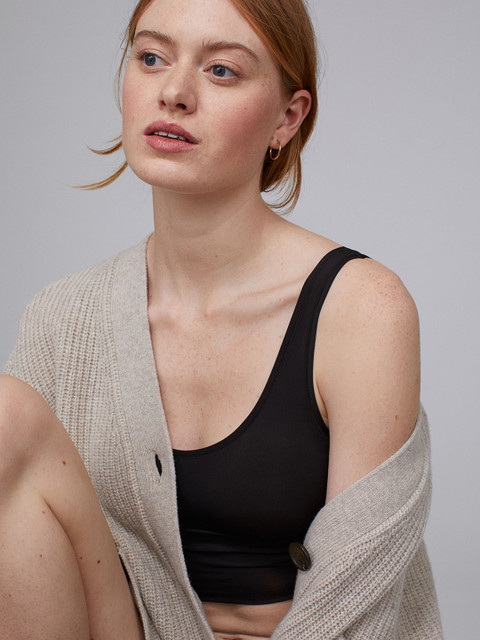 

H&M Women Black Padded Jersey Bralette