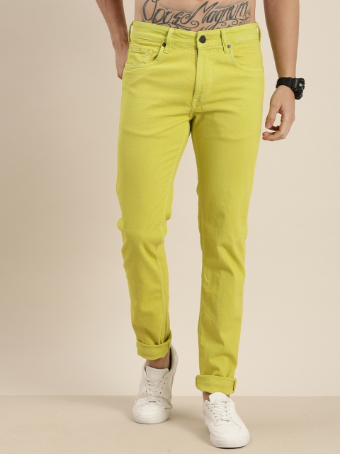 

Moda Rapido Men Yellow Regular Fit Mid-Rise Clean Look Jeans