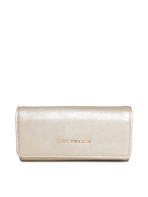 

Lino Perros Women Gold-Toned Textured Wallet