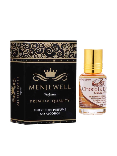 

Menjewell Unisex Fragrances Chocolate Floral Long Lasting Attar, 5ml, Transparent
