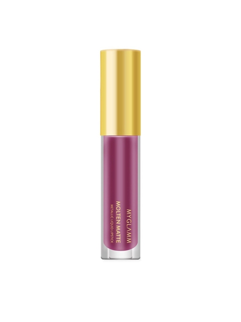 

MyGlamm Molten Matte Metallic Liquid Lipstick- Minerva 3ml, Purple