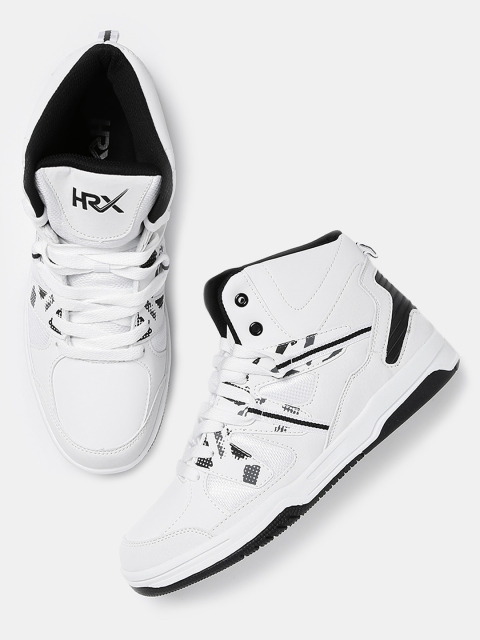 

HRX by Hrithik Roshan Men Hoop Life White Sneakers